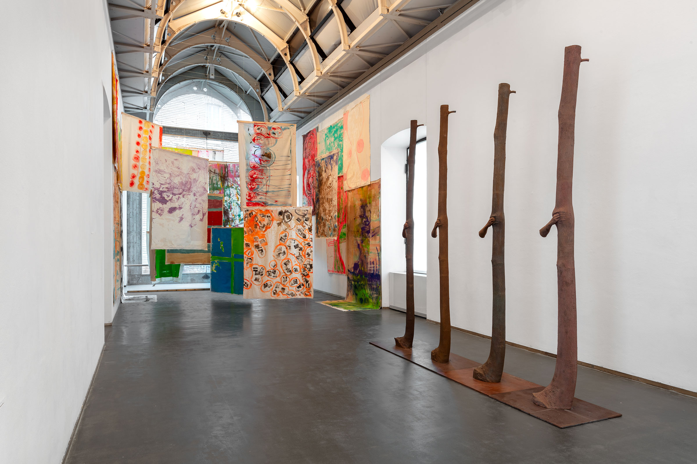 u0022Mutual Aid. Arte in collaborazione con la natura / Art in Collaboration with Natureu0022, installation view